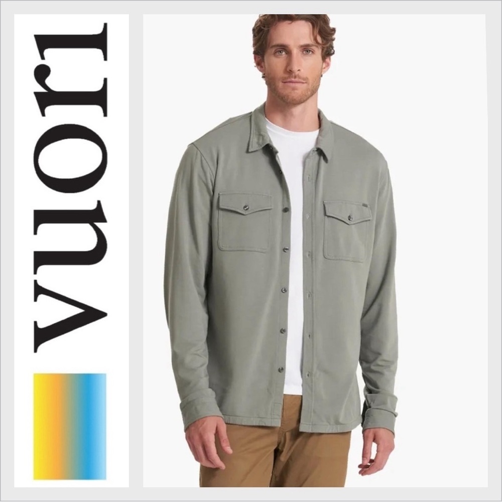 Vuori boulevard shirt jacket M Sage
